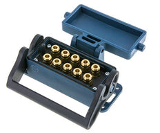 Enchufe múltiple de latón 10x6 mm Conexiones a presión Protección de desbloqueo