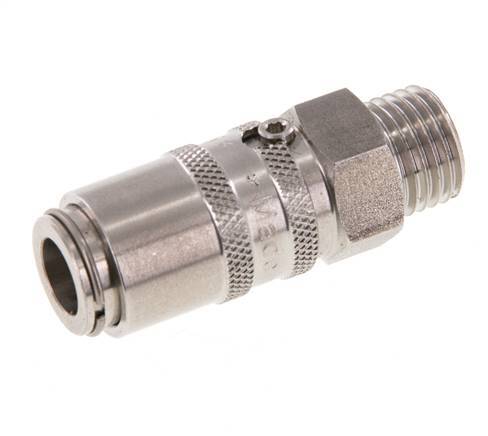 Stainless Steel DN 6 Mold Coupling Socket M14x1.5 Male Threads