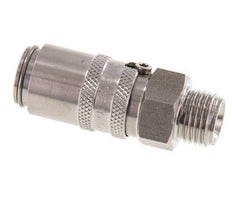 Stainless Steel DN 6 Mold Coupling Socket G 1/4 inch Male Threads