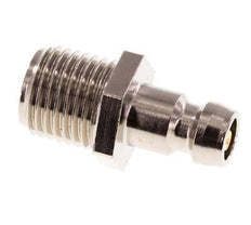 Brass DN 6 Mold Coupling Plug G 1/4 inch Male Threads Double Shut-Off