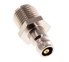 Brass DN 6 Mold Coupling Plug G 1/4 inch Male Threads Double Shut-Off