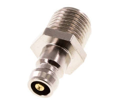 Brass DN 6 Mold Coupling Plug G 1/4 inch Male Threads Double Shut-Off