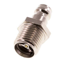 Brass DN 6 Mold Coupling Plug G 1/4 inch Male Threads Double Shut-Off