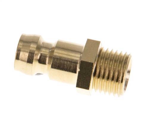 Brass DN 6 Mold Coupling Plug M10x1 Male Threads [5 Pieces]