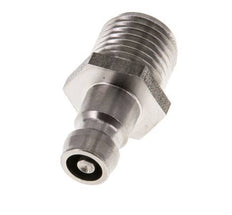 Stainless Steel DN 6 Mold Coupling Plug G 1/4 inch Male Threads Double Shut-Off