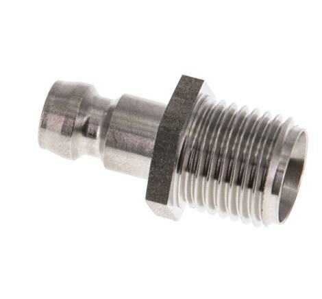 Stainless Steel DN 6 Mold Coupling Plug G 1/4 inch Male Threads Double Shut-Off