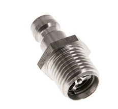 Stainless Steel DN 6 Mold Coupling Plug G 1/4 inch Male Threads Double Shut-Off