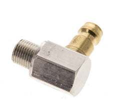 Brass DN 6 Mold Coupling Plug R 1/8 inch Male Threads 90-deg [2 Pieces]