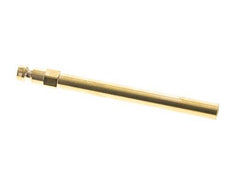 Brass DN 6 Mold Coupling Plug 8x100 mm Push-in Connections