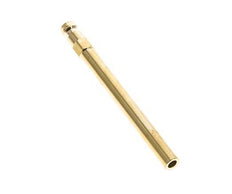 Brass DN 6 Mold Coupling Plug 8x100 mm Push-in Connections