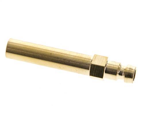 Brass DN 6 Mold Coupling Plug 10x63 mm Push-in Connections [2 Pieces]
