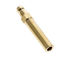 Brass DN 6 Mold Coupling Plug 10x63 mm Push-in Connections [2 Pieces]
