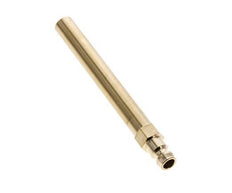 Brass DN 6 Mold Coupling Plug 10x100 mm Push-in Connections