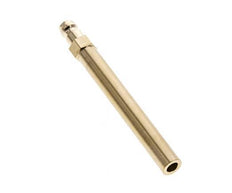 Brass DN 6 Mold Coupling Plug 10x100 mm Push-in Connections