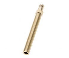 Brass DN 6 Mold Coupling Plug 10x100 mm Push-in Connections
