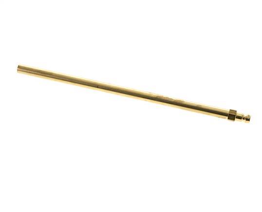 Brass DN 6 Mold Coupling Plug 10x240 mm Push-in Connections