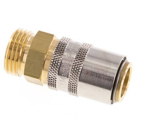 Brass DN 9 Mold Coupling Socket G 1/2 inch Male Threads