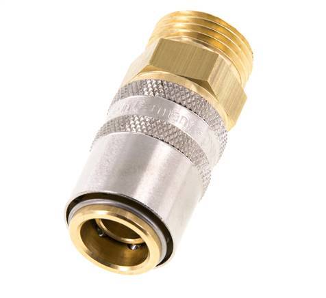 Brass DN 9 Mold Coupling Socket G 1/2 inch Male Threads