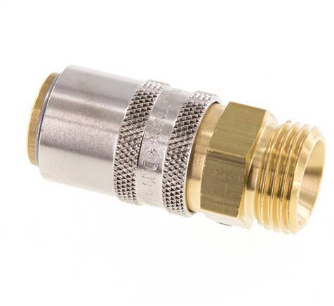 Brass DN 9 Mold Coupling Socket G 1/2 inch Male Threads