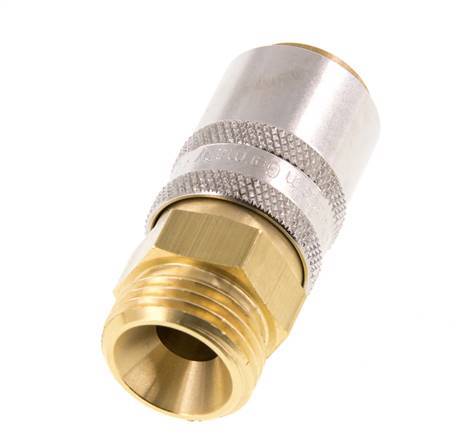 Brass DN 9 Mold Coupling Socket G 1/2 inch Male Threads