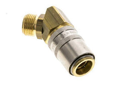 Brass DN 9 Mold Coupling Socket G 3/8 inch Male Threads 45-deg