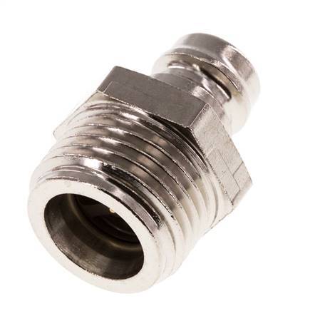 Brass DN 9 Mold Coupling Plug G 1/2 inch Male Threads Double Shut-Off