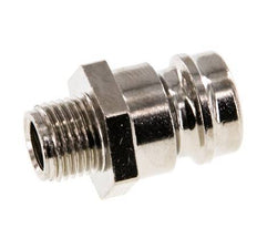 Brass DN 9 Mold Coupling Plug G 1/8 inch Male Threads [5 Pieces]