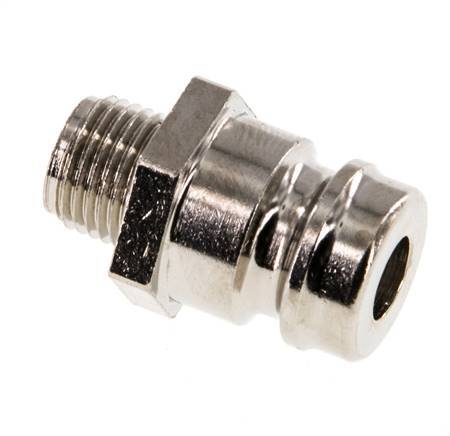 Brass DN 9 Mold Coupling Plug G 1/8 inch Male Threads [5 Pieces]