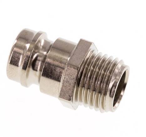 Brass DN 9 Mold Coupling Plug G 1/4 inch Male Threads [5 Pieces]