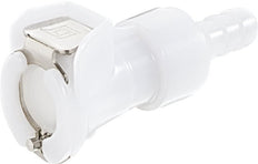 POM DN 6.4 Linktech Coupling Socket 6.4 mm Hose Pillar Double Shut-Off 40 Series
