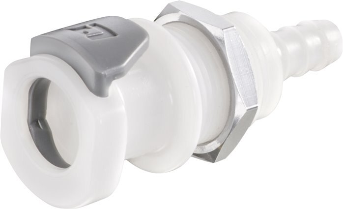 POM DN 6.4 Linktech Coupling Socket 9.5 mm Hose Pillar Bulkhead 50 Series