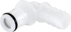 POM DN 6.4 Linktech Coupling Plug 6.4 mm Hose Pillar 90-deg 50 Series