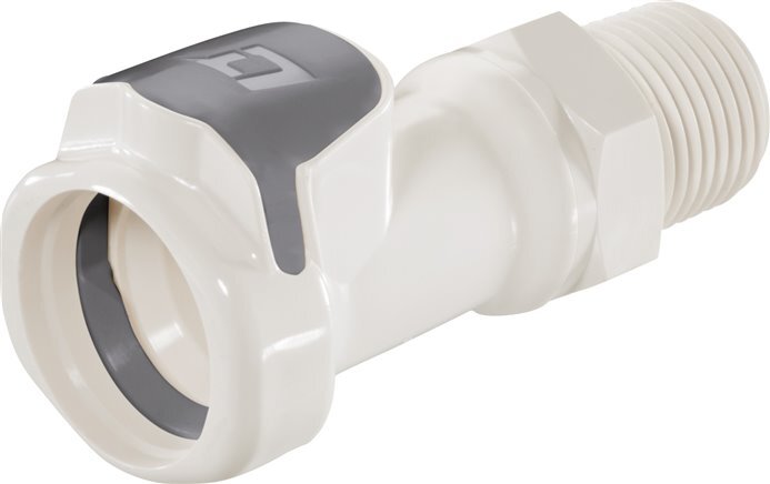 PSU DN 9.5 Linktech Coupling Socket 3/8 inch Male NPT Threads Double Shut-Off 60 Series
