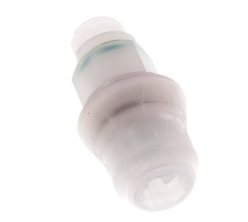 PVDF DN 5 Coupling Socket G 1/4 inch Male Threads