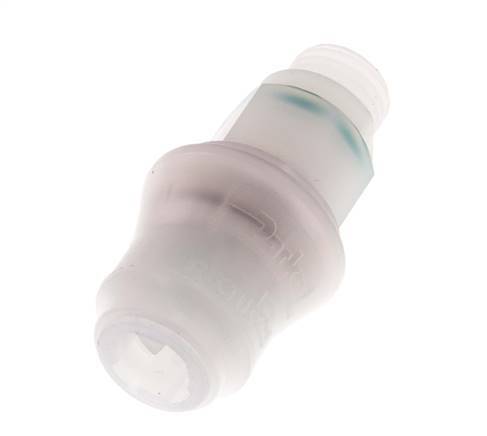 PVDF DN 5 Coupling Socket G 1/4 inch Male Threads