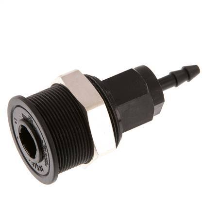 POM DN 5 Coupling Socket 4 mm Hose Pillar Pull-Off