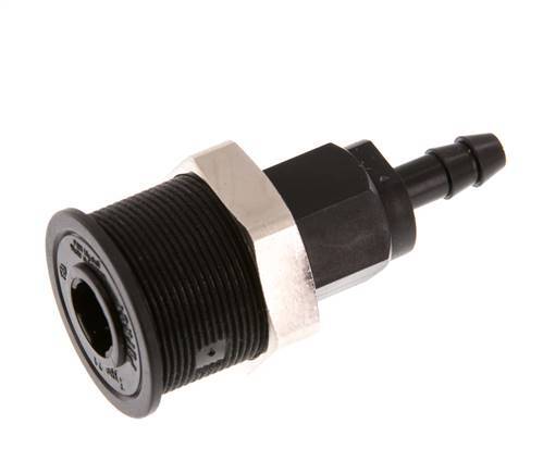 POM DN 5 Coupling Socket 6 mm Hose Pillar Pull-Off