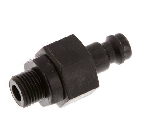 POM DN 5 Coupling Plug G 1/8 inch Male Threads Double Shut-Off