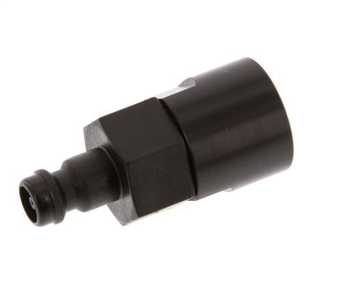 POM DN 5 Coupling Plug G 1/4 inch Female Threads Double Shut-Off