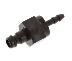 POM DN 5 Coupling Plug 4 mm Hose Pillar Double Shut-Off