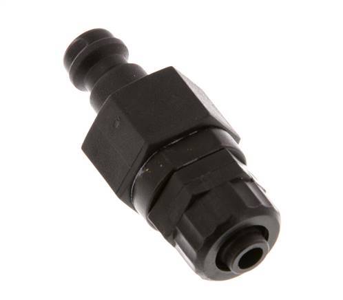 POM DN 5 Coupling Plug 6x8 mm Union Nut Double Shut-Off