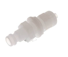 PVDF DN 5 Coupling Plug 4x6 mm Union Nut Bulkhead