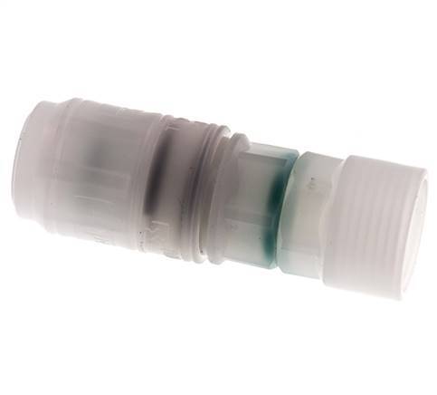 PVDF DN 7.2 Coupling Socket G 1/2 inch Female Threads