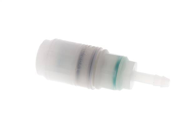 PVDF DN 7.2 Coupling Socket 6 mm Hose Pillar