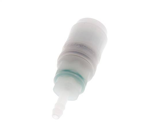 PVDF DN 7.2 Coupling Socket 6 mm Hose Pillar
