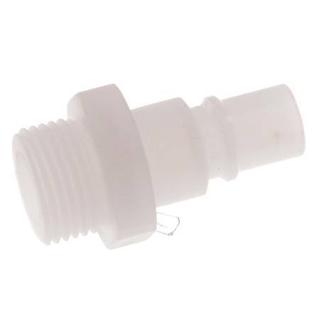 PVDF DN 7.2 Coupling Plug G 3/8 inch Male Threads