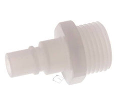 PVDF DN 7.2 Coupling Plug G 1/2 inch Male Threads