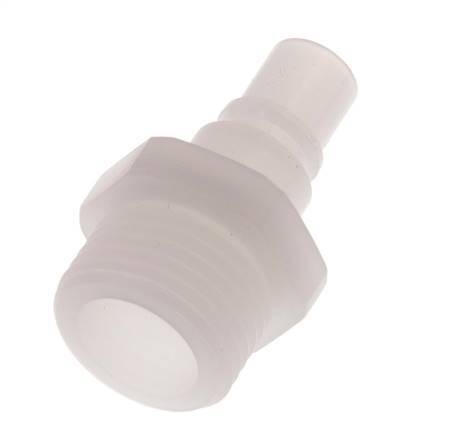 PVDF DN 7.2 Coupling Plug G 1/2 inch Male Threads