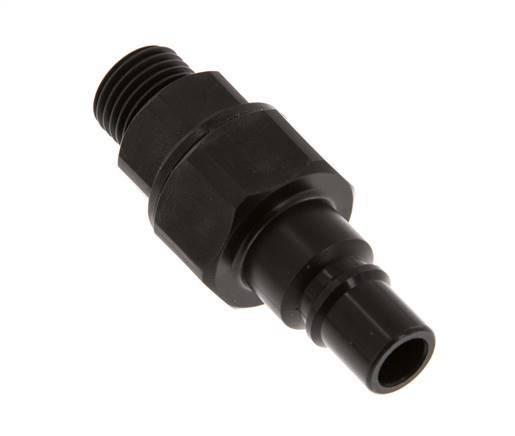 POM DN 7.2 Coupling Plug G 1/4 inch Male Threads Double Shut-Off