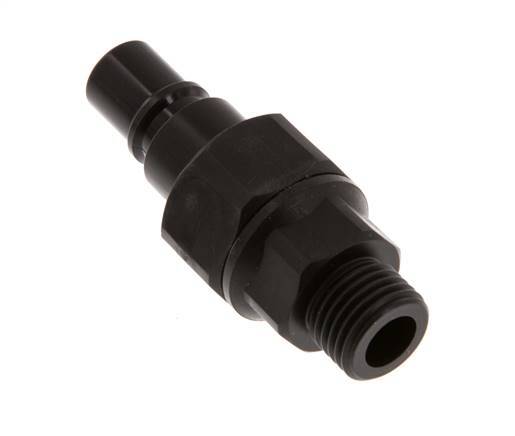 POM DN 7.2 Coupling Plug G 1/4 inch Male Threads Double Shut-Off